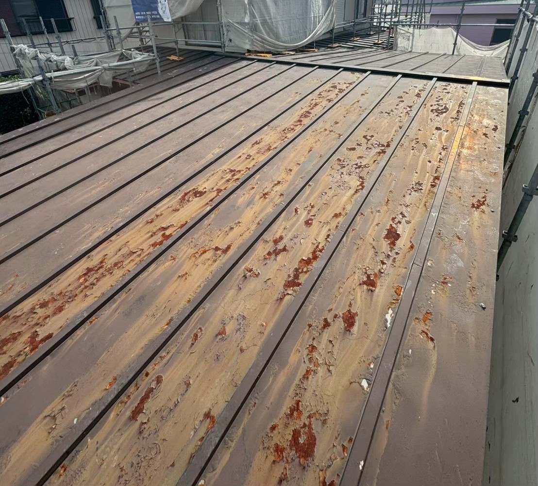 金属屋根の錆腐食